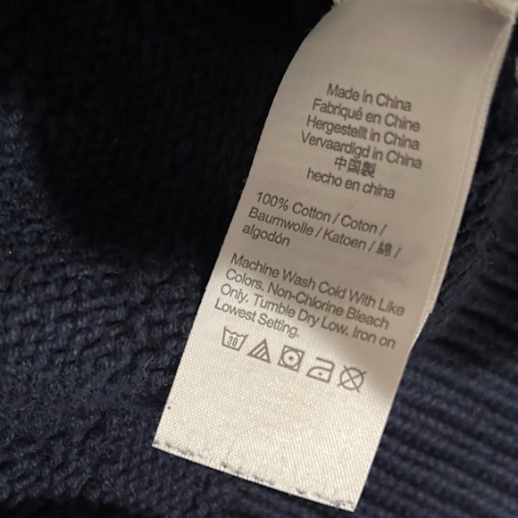 J.Crew Cable Crewneck Sweater in Navy - Men's Size XS - Picture 4 of 8